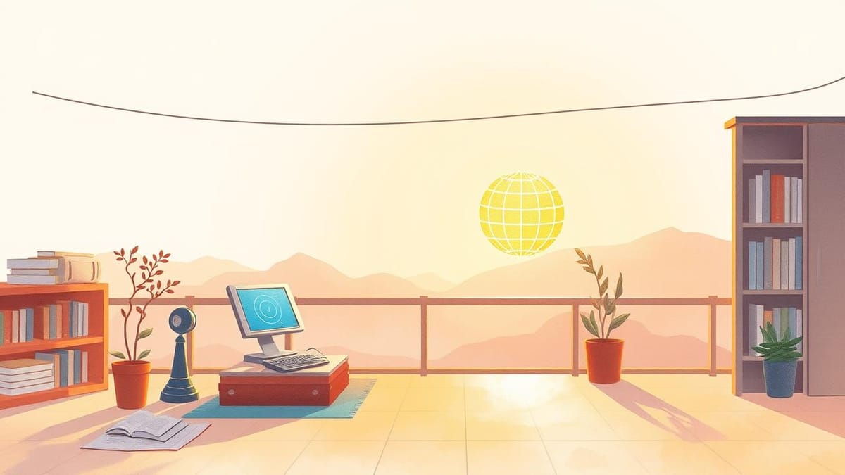 라떼의 아침: 구글의 AI 확장과 따뜻한 아침 햇살이 비추는 기술의 미래