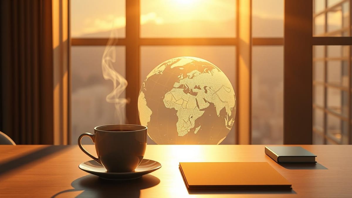 라떼의 아침: 중동의 긴장과 AI의 진격, 변화의 새벽을 맞이하며