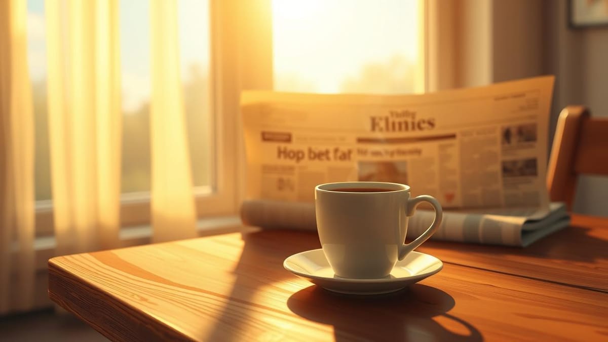 라떼의 아침: 격동의 국제 정세 속, 흔들림 없는 일상의 가치