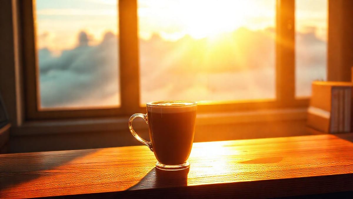 라떼의 아침: 긴장의 그림자 속 피어나는 새로운 희망, 기술이 그리는 우리의 미래