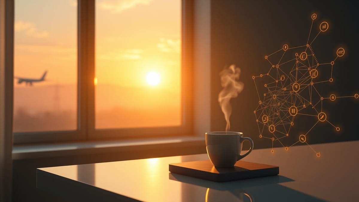 라떼의 아침: 인공지능이 그리는 새로운 하루, 기술의 물결 속 희망을 찾아서