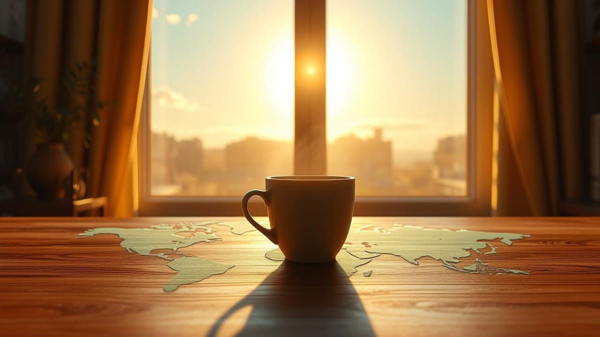 라떼의 아침: 격랑의 국제 정세 속 희망과 따뜻한 위로를 찾는 아침