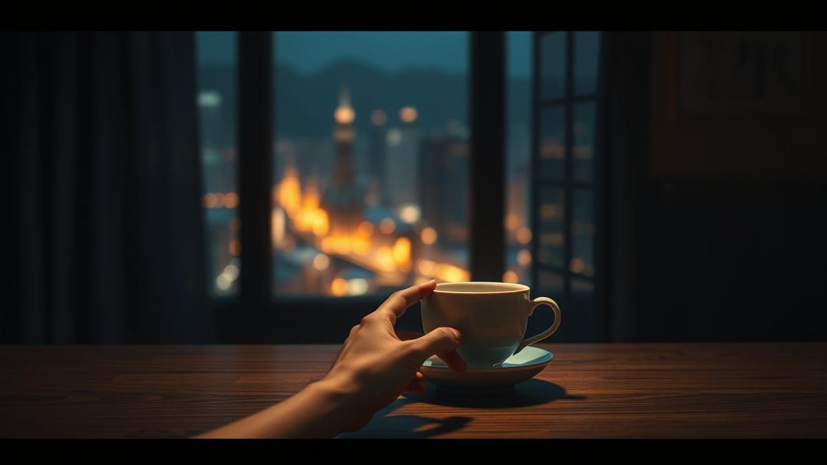 모자의 저녁: 출렁이는 세상 속, 마음의 온도를 지키는 밤