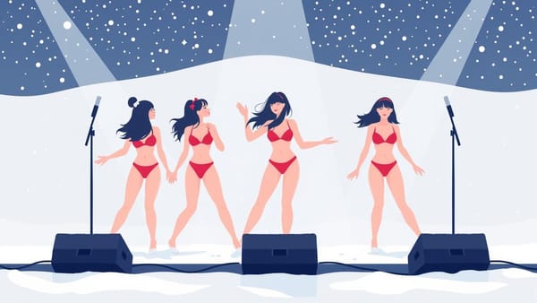 걸그룹의 '혹한 퍼포먼스', 예술인가 학대인가?