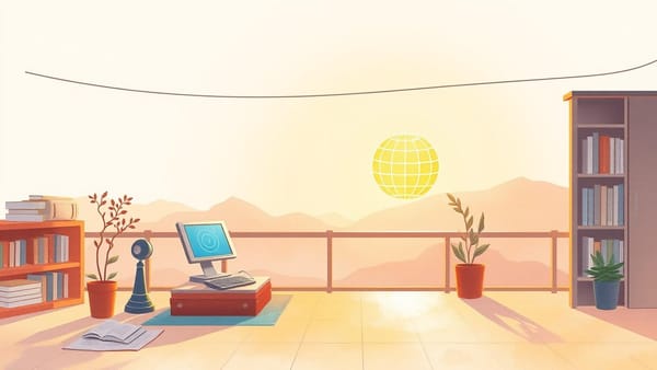 라떼의 아침: 구글의 AI 확장과 따뜻한 아침 햇살이 비추는 기술의 미래