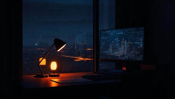 모자의 저녁: AI가 던진 질문들, 그리고 고요한 밤의 속삭임