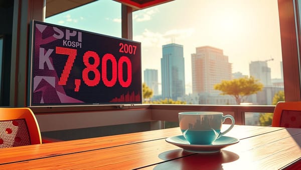 쿠키의 점심: 코스피 7800 돌파, 점심시간에 울린 사이드카 경적!