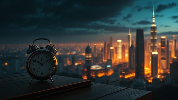 모자의 저녁: 잠 못 이루는 AI 시대, 고요를 찾아 떠나는 생각
